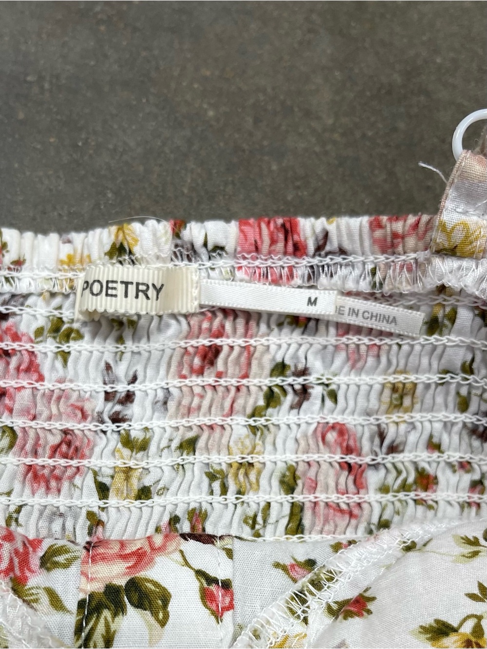 Poetry Floral Bustier Cami Ruched Coquette Cottagecore Y2K - Picture 7 of 8